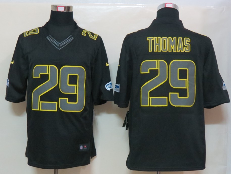 Nike Seahawks 29 Thomas Black Impact Limited Jerseys