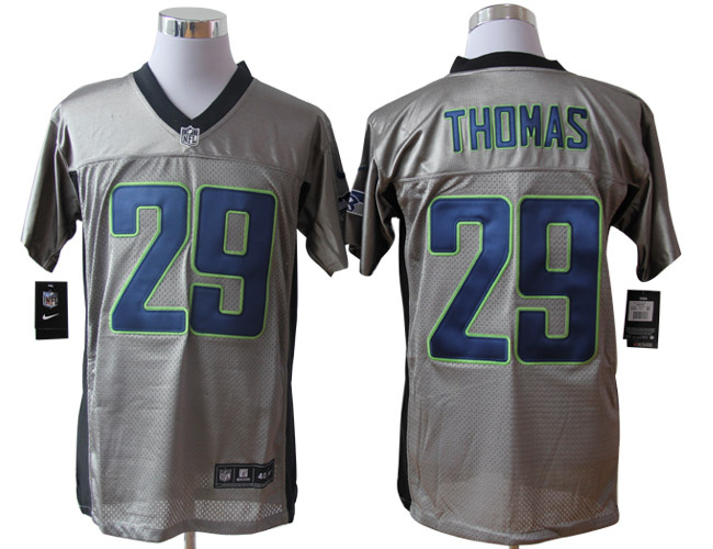 Nike Seahawks 29 Thomas Grey Elite Jerseys