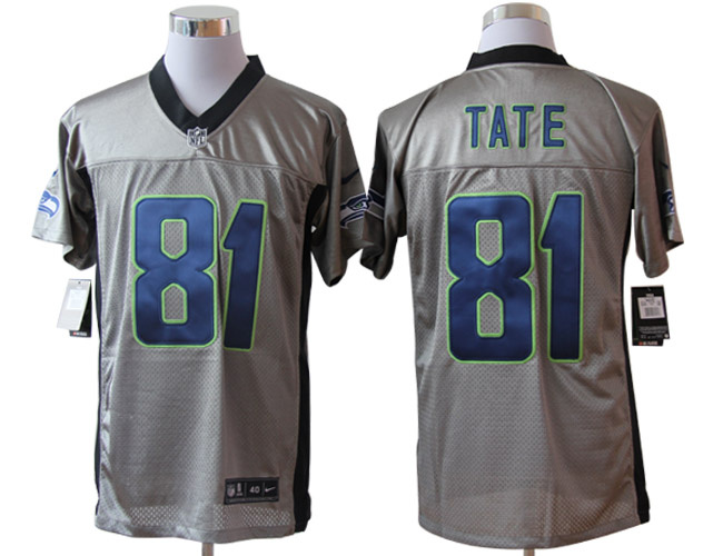Nike Seahawks 81 Tate Grey Elite Jerseys