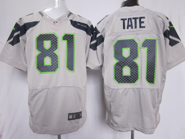 Nike Seahawks 81 Tate Grey Elite Jerseys