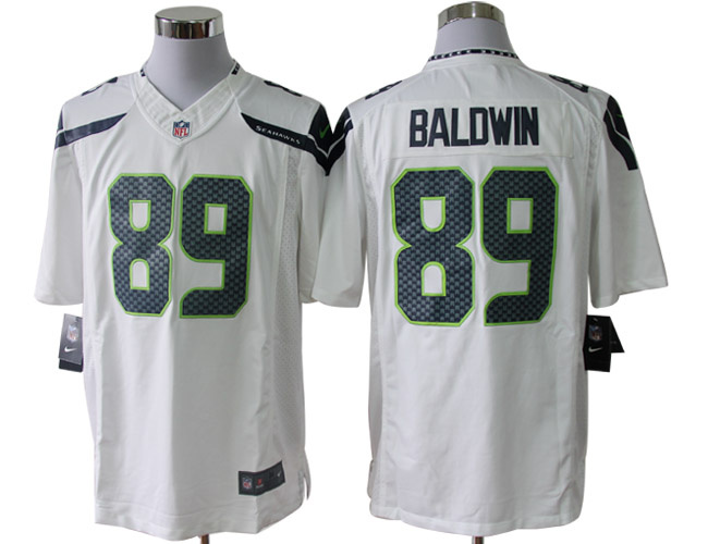 Nike Seahawks 89 Baldwin White Limited Jerseys