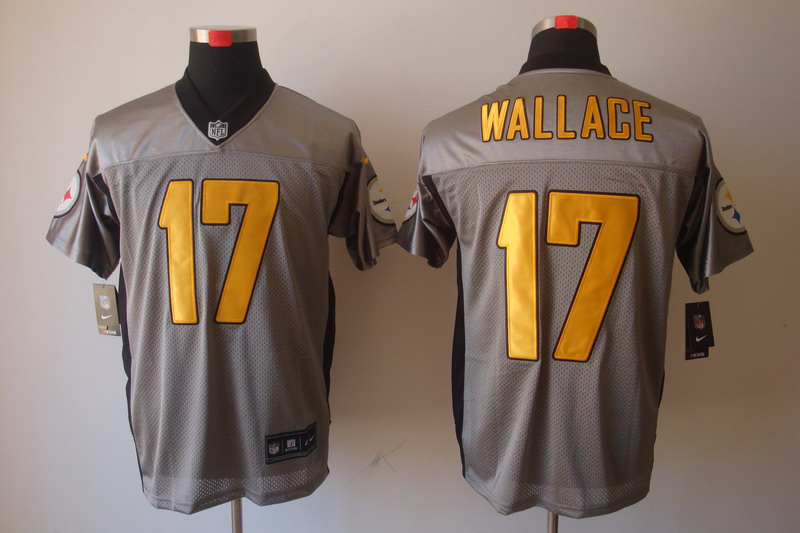 Nike Steelers 17 Wallace Grey Elite Jerseys