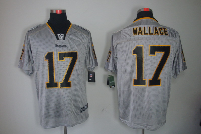 Nike Steelers 17 Wallace Lights Out Grey Elite Jerseys