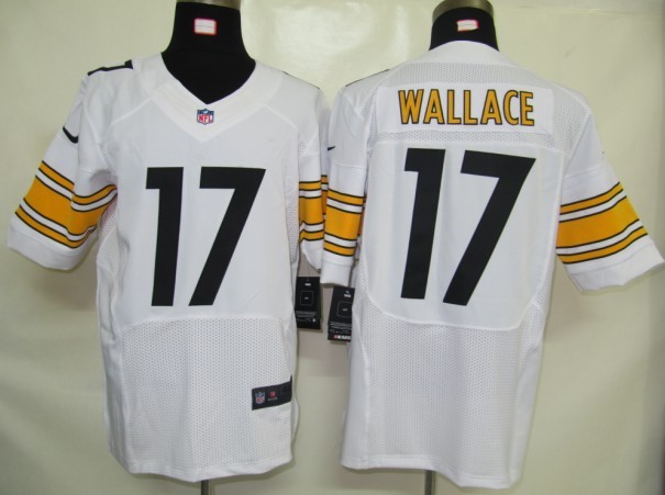Nike Steelers 17 Wallace White Elite Jerseys