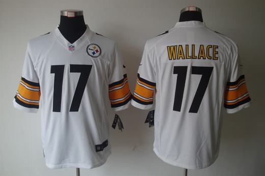 Nike Steelers 17 Wallace White Limited Jerseys