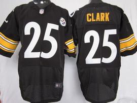 Nike Steelers 25 Clark Black Elite Jerseys