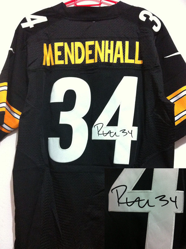 Nike Steelers 34 Mendenhall Black Signature Edition Jerseys