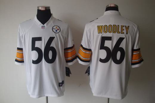 Nike Steelers 56 Woodley White Limited Jerseys