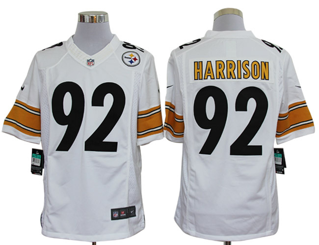 Nike Steelers 92 James Harrison White Limited Jersey