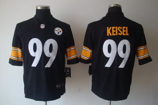 Nike Steelers 99 Keisel Black Limited Jerseys