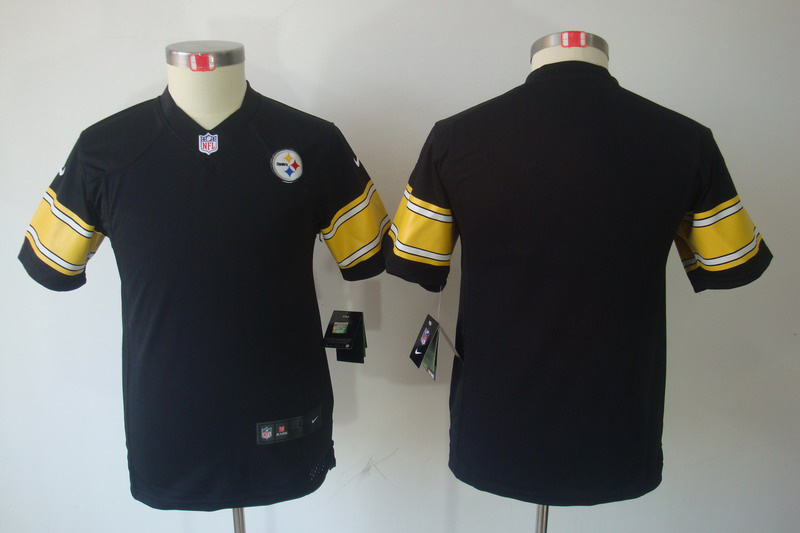 Nike Steelers Blank Black Kids Limited Jerseys