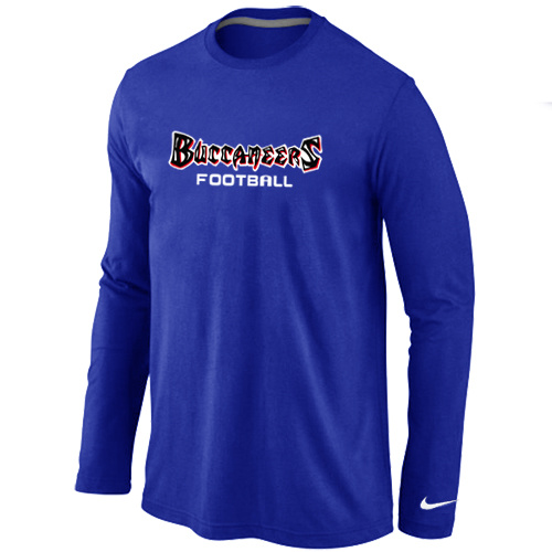 Nike Tampa Bay Buccaneers font Long Sleeve T-Shirt blue Nike Tampa Bay Buccaneers font Long Sleeve T-Shirt blue