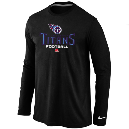 Nike Tennessee Titans Critical Victory Long Sleeve T-Shirt Black - Click Image to Close