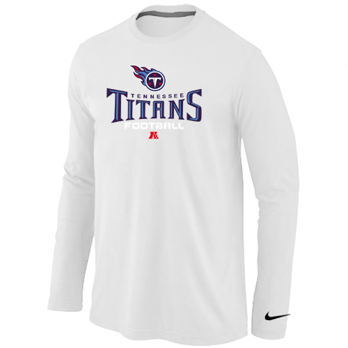 Nike Tennessee Titans Critical Victory Long Sleeve T-Shirt White - Click Image to Close