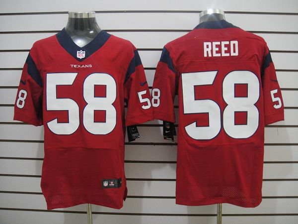 Nike Texans 58 Reed Red Elite Jerseys