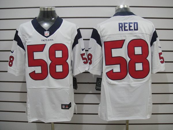 Nike Texans 58 Reed White Elite Jerseys