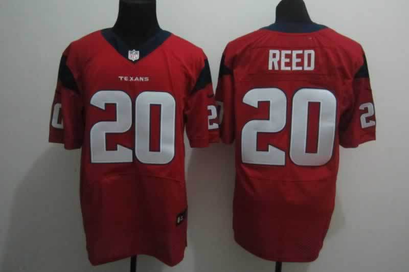 Nike Texans 20 Reed Red Elite Jerseys