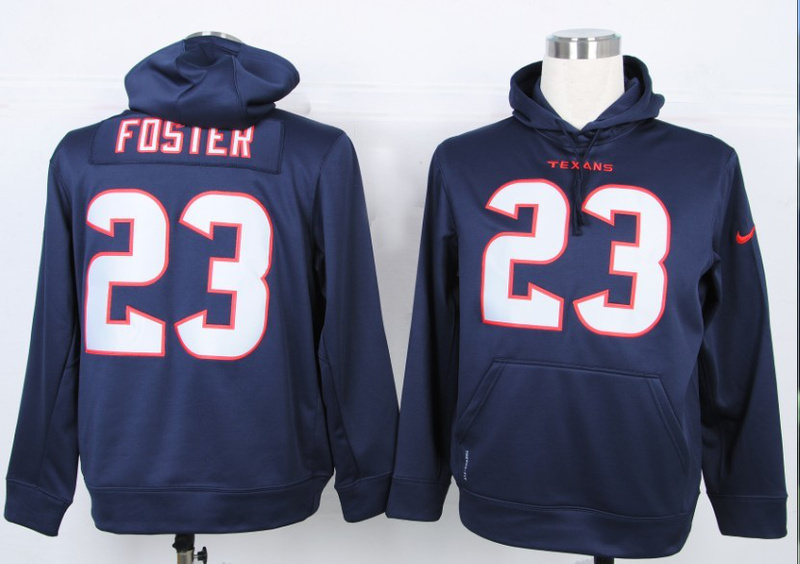 Nike Texans 23 Foster Blue Hoodies - Click Image to Close