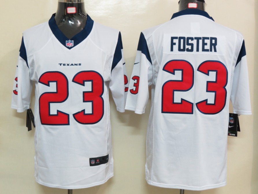 Nike Texans 23 Foster White Limited Jerseys