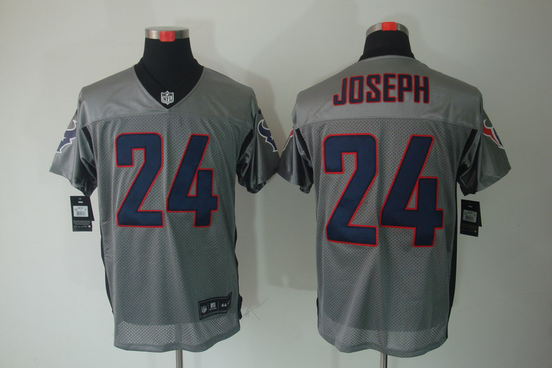 Nike Texans 24 Joseph Grey Elite Jerseys