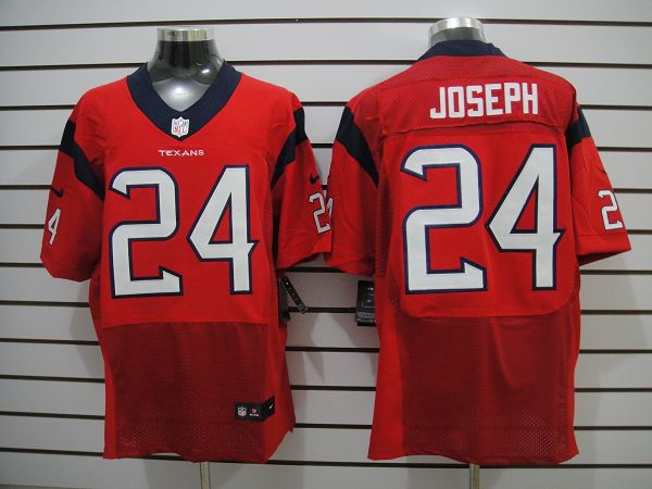 Nike Texans 24 Joseph Red Elite Jerseys
