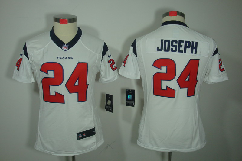 Nike Texans 24 Joseph White Women Limited Jerseys