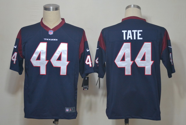 Nike Texans 44 Tate Blue Game Jerseys