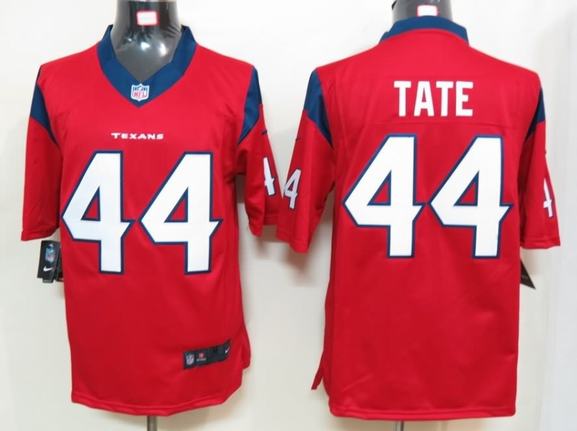 Nike Texans 44 Tate Red Limited Jerseys