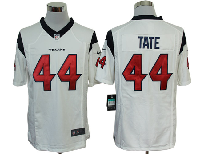 Nike Texans 44 Tate White Limited Jerseys