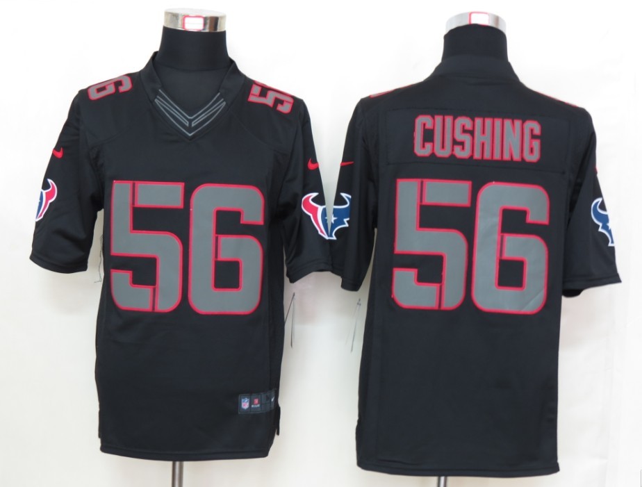 Nike Texans 56 Cushing Black Impact Limited Jerseys