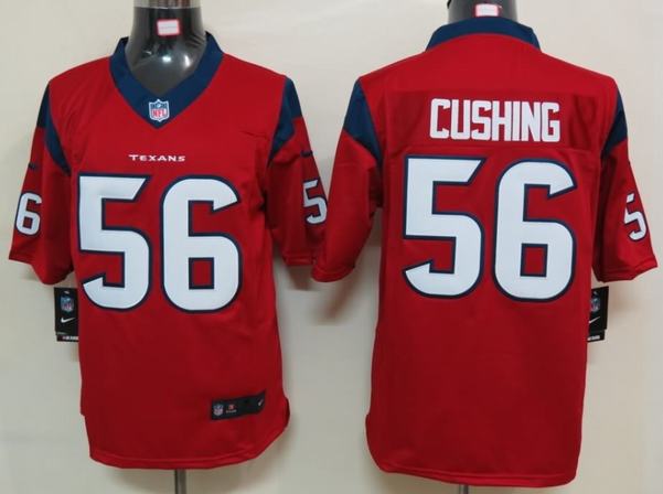 Nike Texans 56 Cushing Red Limited Jerseys