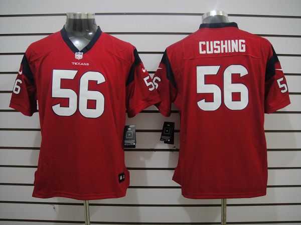 Nike Texans 56 Cushing Red Women Limited Jerseys