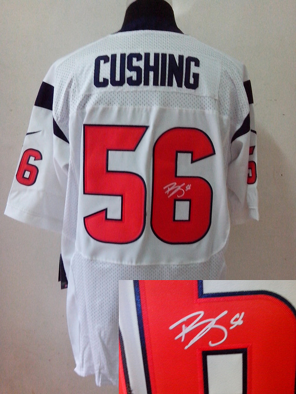 Nike Texans 56 Cushing White Signature Edition Jerseys