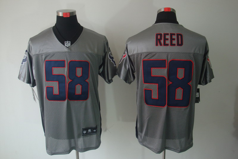 Nike Texans 58 Reed Grey Elite Jerseys