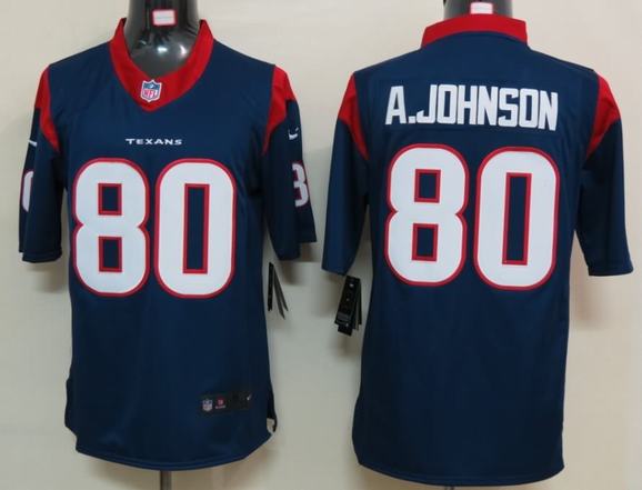 Nike Texans 80 A.johnson Blue Limited Jerseys