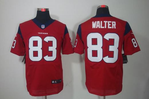 Nike Texans 83 Walter Red Elite Jerseys