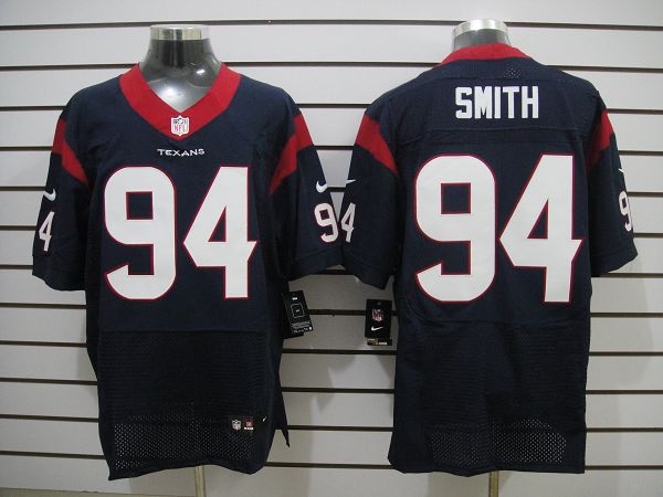Nike Texans 94 Simth Blue Elite Jerseys - Click Image to Close