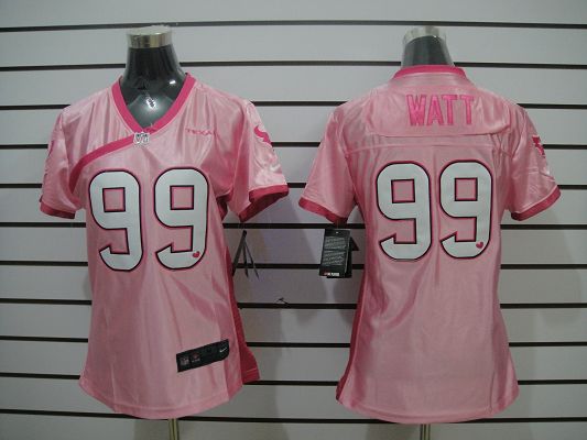 Nike Texans 99 Watt Pink Be Luv'd Women Jerseys