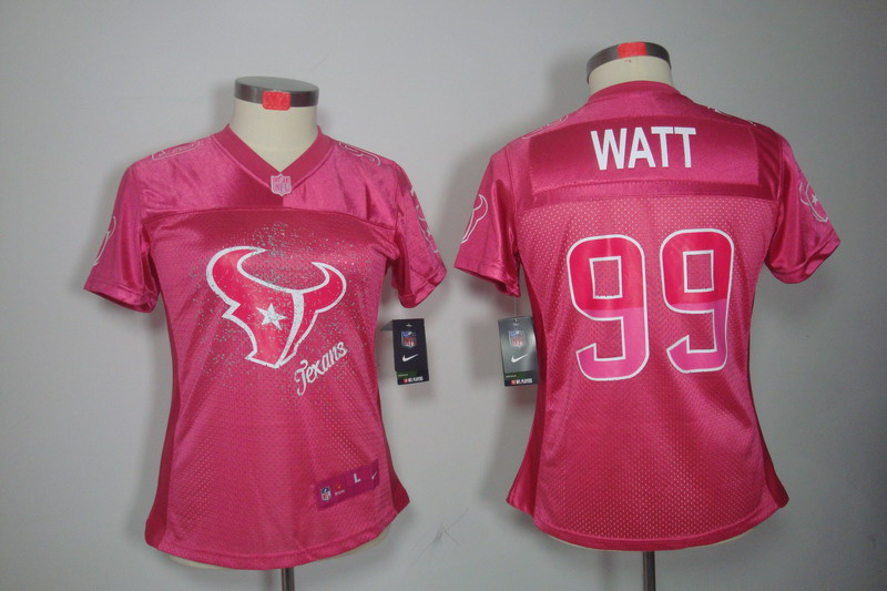 Nike Texans 99 Watt Pink Fem Fan Women Elite Jerseys