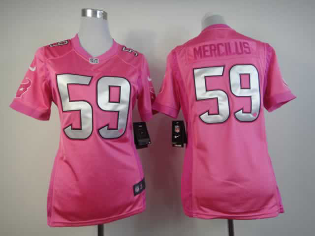 Nike Texans Texans 59 Mercilus Pink Love's Women Jerseys