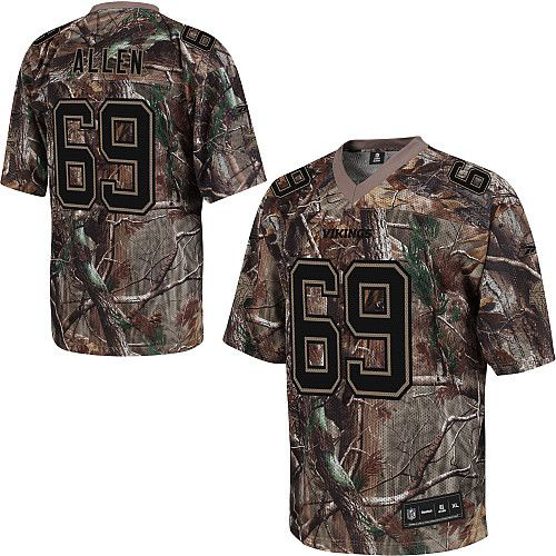 Nike Vikings 69 Allen Camo Elite Jerseys