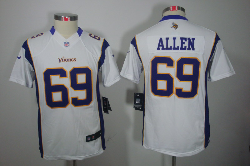 Nike Vikings 69 Allen White Kids Limited Jerseys