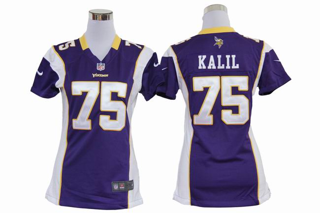 Nike Vikings 75 KALIL Purple Women Game Jerseys