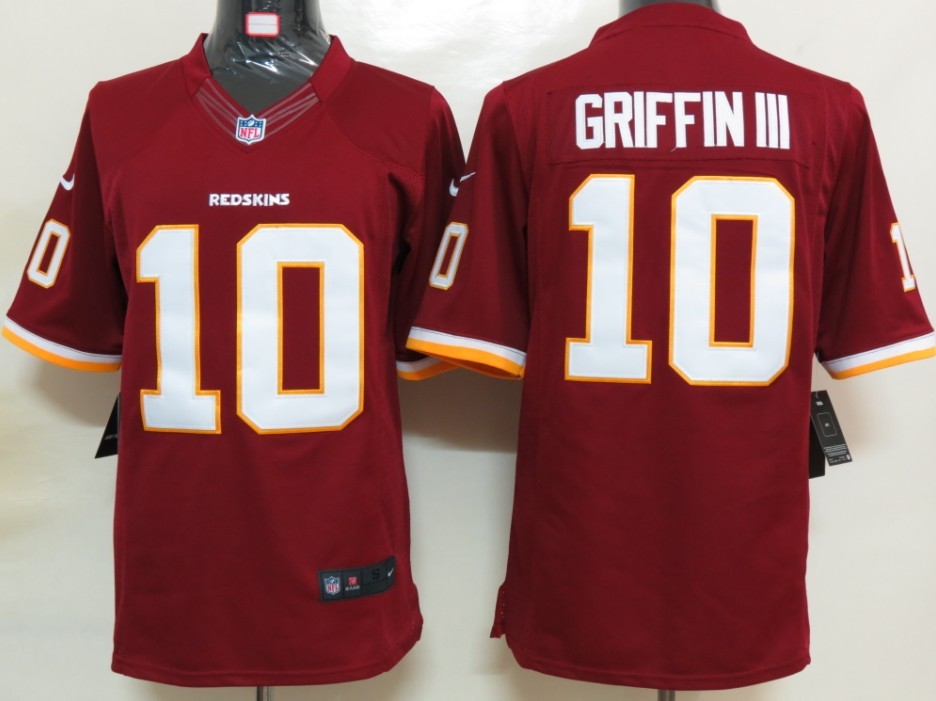 Nike Washington Red Skins 10 Griffin III Red Limited Jerseys