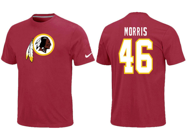 Nike Washington Redskins 46 Alfred Morris Name & Number T-Shirt Red