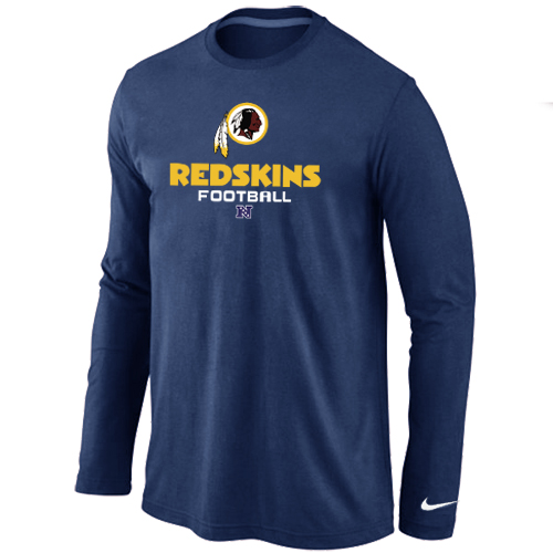 Nike Washington Redskins Critical Victory Long Sleeve T-Shirt D.Blue