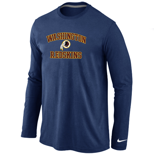 Nike Washington Redskins Heart & Soul Long Sleeve T-Shirt D.Blue