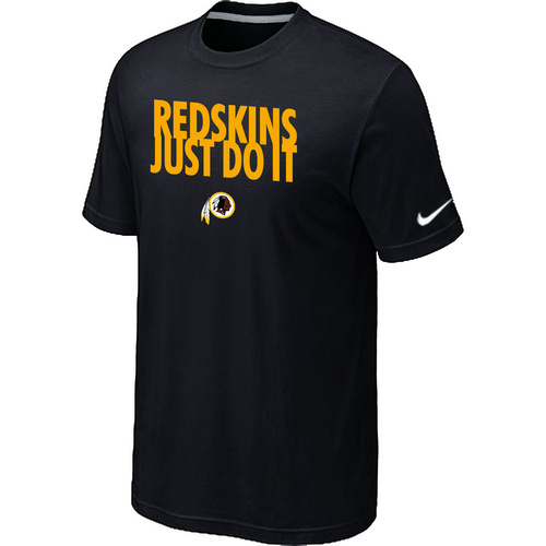 Nike Washington Redskins Just Do It Black T-Shirt