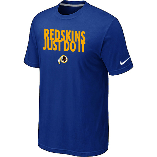 Nike Washington Redskins Just Do It Blue T-Shirt Nike Washington Redskins Just Do It Blue T-Shirt