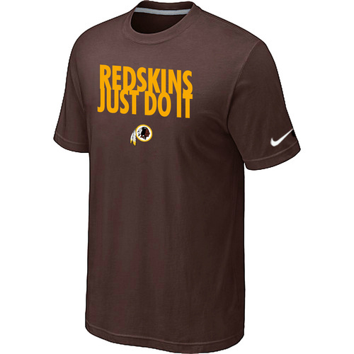 Nike Washington Redskins Just Do It Brown T-Shirt